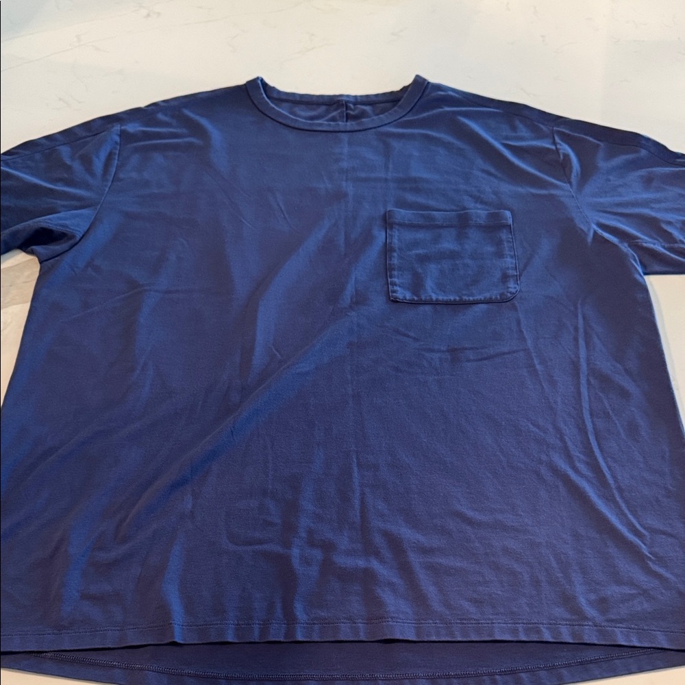 lululemon athletica Blue Short Sleeve Tee with Pocket